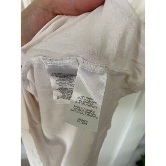 Anne Klein Women's size Small White T-Shirt - Picture 6 of 7